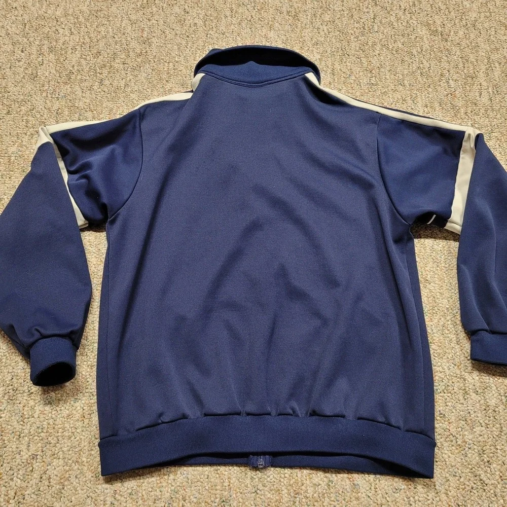 Vintage MacGregor Track Jacket Mens Large Blue Full Zip Gym Training Track Sport